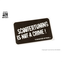STAGE6【ステッカー】SCOOTERTUNING IS NOT A CRIME【63mm-10.5mm】