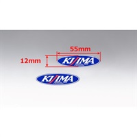 ステッカー KIJIMA 楕円型 S 2枚 55×12mm