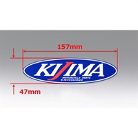 ステッカー KIJIMA 楕円型 1枚 157×47mm