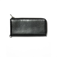 LEATHER L ZIP WALLET ブラック