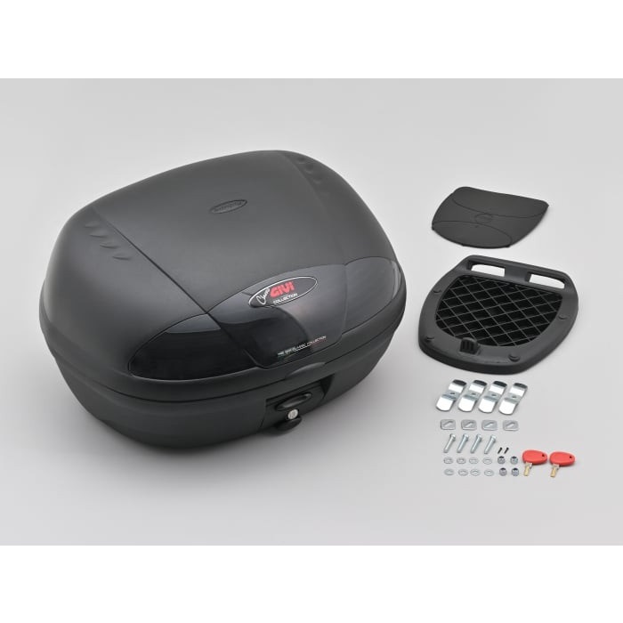 E450N2W トップケース（モノロック）未塗装ブラック｜リアボックス 