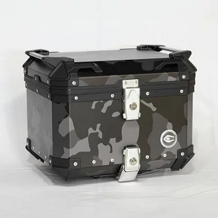トップケース Q1 アルミ45L カモフラージュブラック｜リアボックス