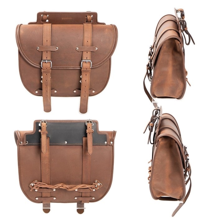 SB-36A レザーサドルバッグ(ダークブラウン)