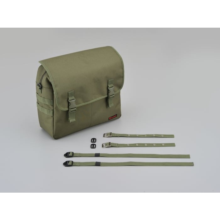 DHS-10 サドルバッグMIL 15L グリーン｜サイドバッグ・サドルバッグ