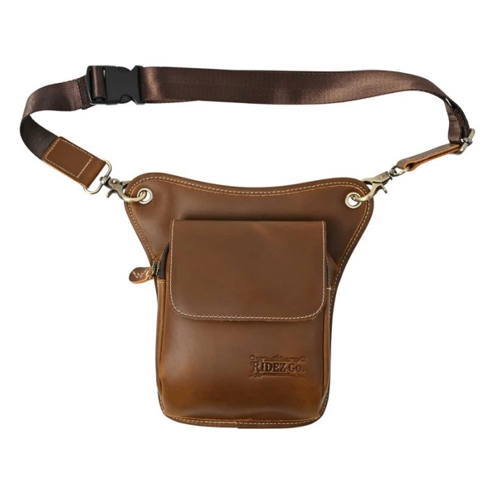 LEATHER LEG BAG RBP04(LIGHT.BROWN)