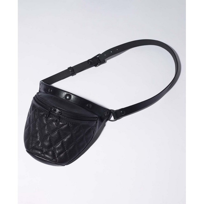 HFG/WAIST SIDE BAG-PTD ブラック｜ウエストバッグ・ヒップバッグ｜の