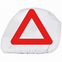 AK-326 三角表示付きヘルメットバッグ 【White】