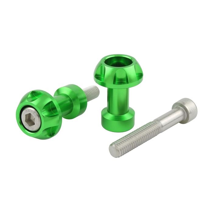 8mm NASAタイプロングネットアンカー（2個入り）(ライムグリーン)