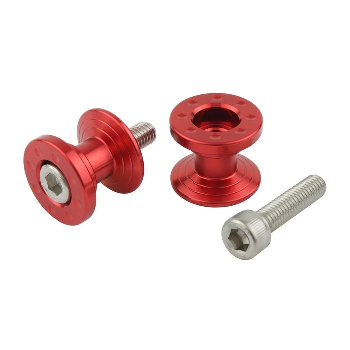 アルミツーリング荷掛けフック M6 ショート(レッド)