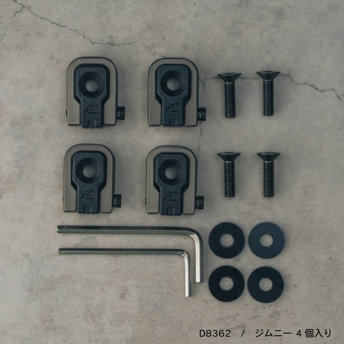ラゲッジカーゴフック 4pcs ジムニー｜荷掛けフック・ツーリングフック
