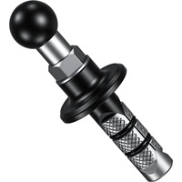 KDR-R27B バイク マウント ベース ステムマウント ステムボール 17mm (12.7~25.5mm)