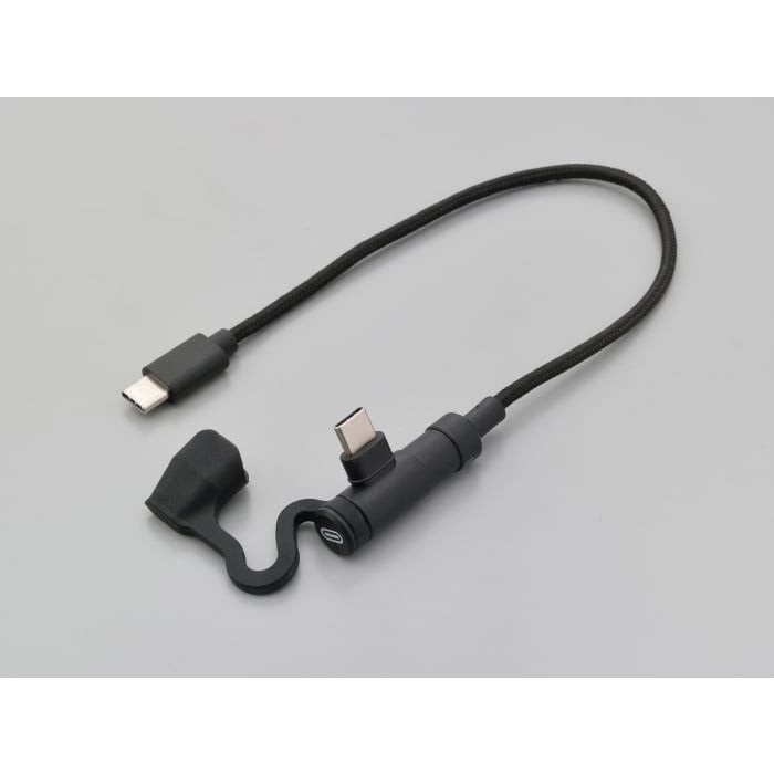 バイク用USB充電ケーブル Type-C to Type-C L型｜その他｜の通販なら
