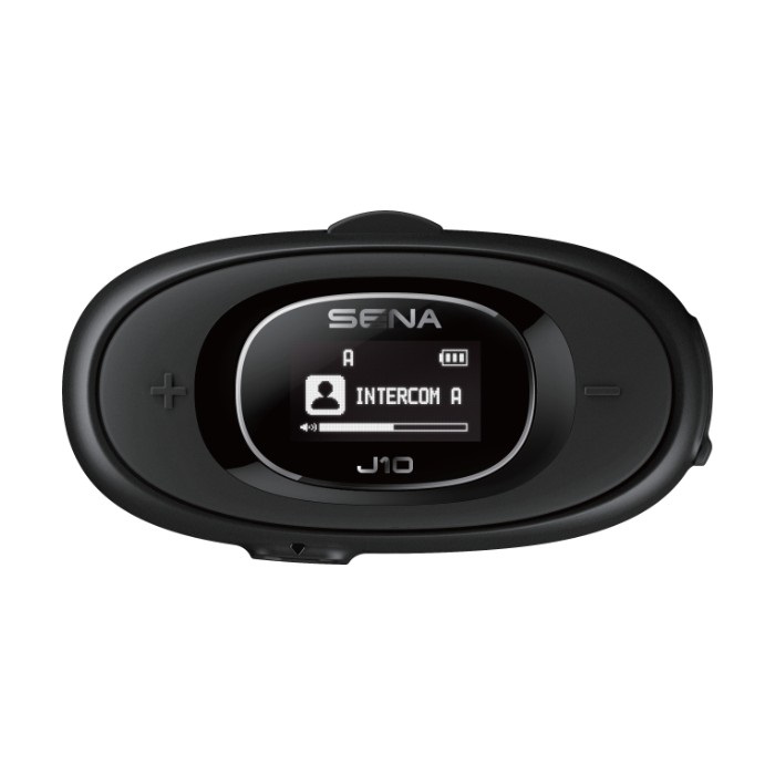 J10 バイク用 Bluetooth インターコム シングルパック Black｜インカム