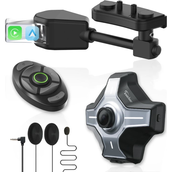 バイク用ヘッドアップディスプレイ スマートレコードアイ KDR-BH2(ワイヤーマイク)