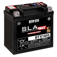 SLA MAXバッテリー BTX14HL【12V】【AGM 液入充電済】