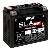SLA MAXバッテリー BTX20HL【12V】【AGM 液入充電済】