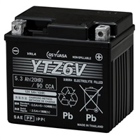 VRLA（制御弁式）バッテリー YTZ6V 液入充電済み
