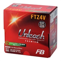FTZ4V 制御弁式 (VRLA) バッテリー Unleashシリーズ【液入り充電済】