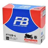 FT12B-4 制御弁式 (VRLA) バッテリー FTシリーズ【液入り充電済】