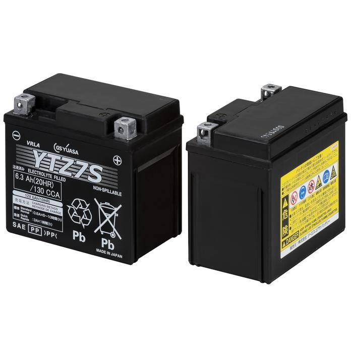 VRLA（制御弁式）バッテリー YTZ7S 液入充電済み｜密閉式バッテリー