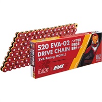 EVA-02シリーズ 520EVA-02 チェーン レッド&オレンジ 【カシメジョイント付属】