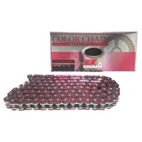 【一部サイズは在庫限り】 ZVXシリーズ 530ZVX3 シールチェーン レッド【カシメジョイント (MLJ) 付属】