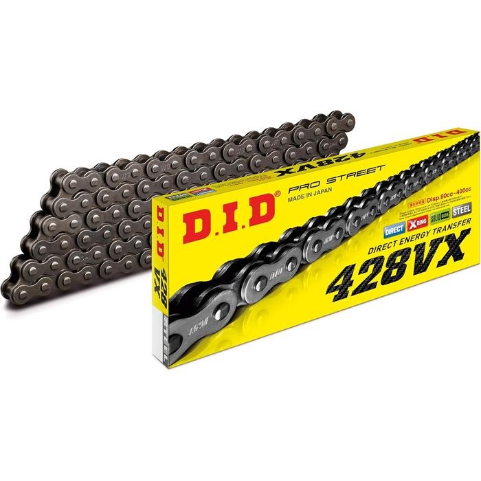 バイクチェーンDID428VX VXシリーズ 428VX チェーン スチール 【カシメジョイント付属