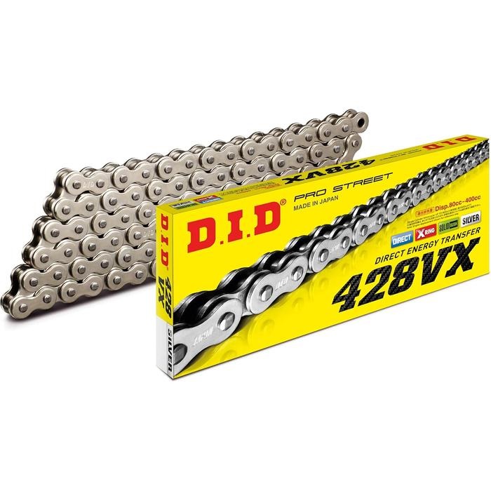 その他 da...com VXシリーズ 428VX チェーン シルバー 【軽圧入クリップジョイント付属