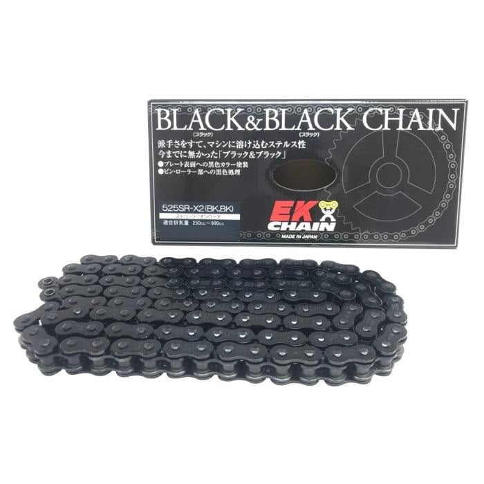 SRXシリーズ 525SRX2 シールチェーン ブラック&ブラック【カシメ