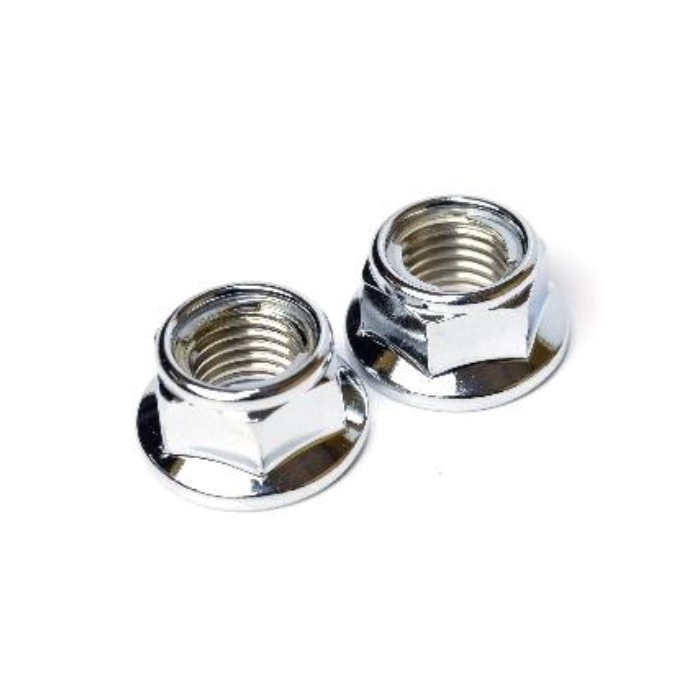 SHINE LOCK NUT M8 ピッチ1.25 1個入(クローム)