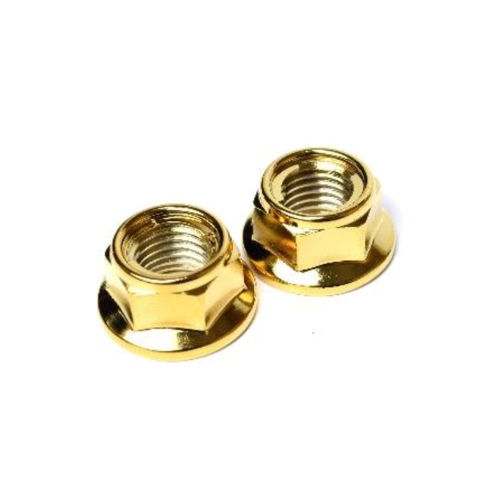 SHINE LOCK NUT M8 ピッチ1.25 1個入(ゴールド)