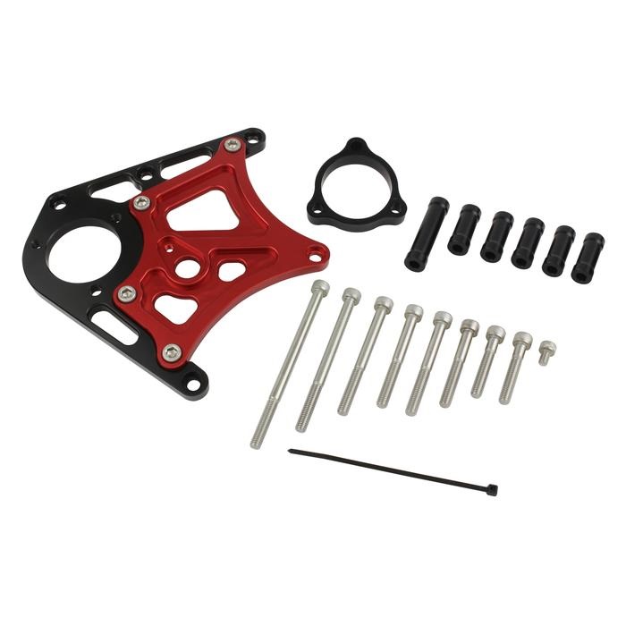 スプロケットカバーwithクラッチピストンベースZRX1200DAEG(ブラック/レッド)