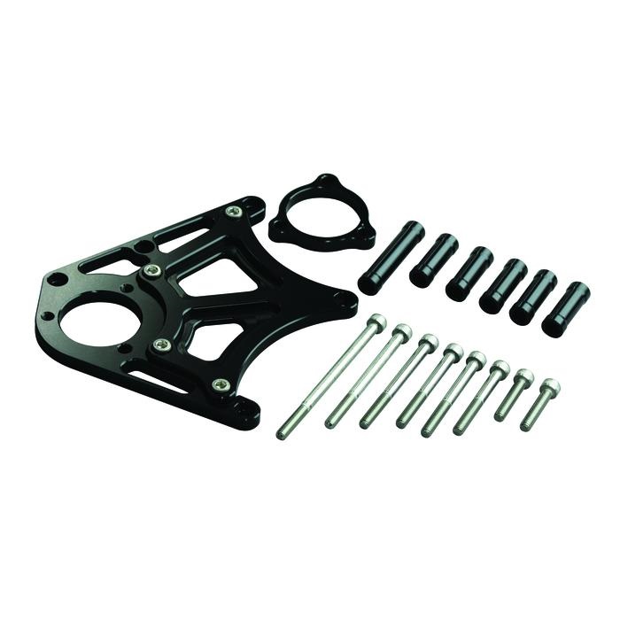 スプロケットカバーwithクラッチピストンベースZRX1100/Ⅱ/1200S/R(-2008)ZZR1100(D)(ブラック)