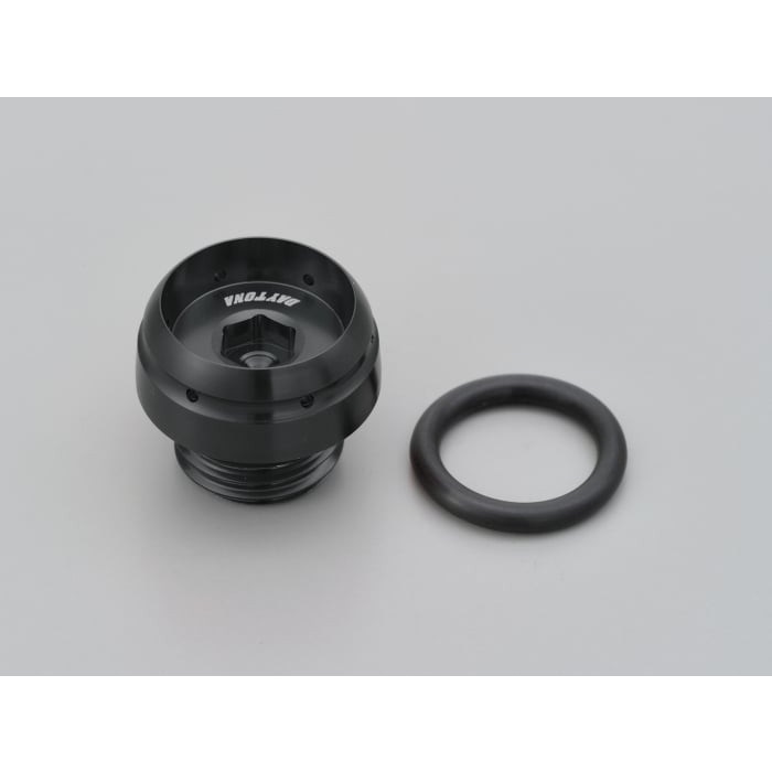 アルミビレットオイルフィラーキャップ（BULLETタイプ） M20×P2.5 NSF100 06-15等 汎用(ブラック)