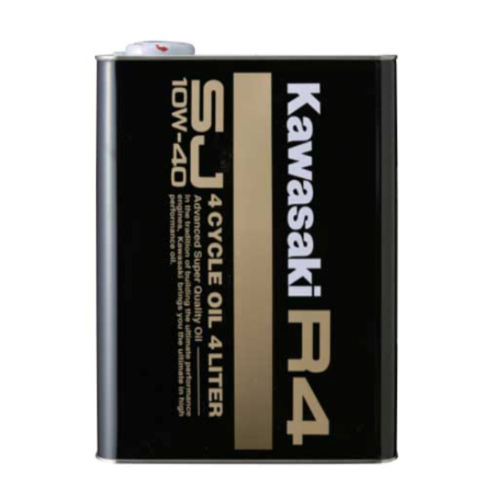 カワサキ 純正(KAWASAKI) エンジンオイル R4 SJ10W-40 純正4サイクルオイル R4 SJ10W-40 4L｜4サイクルエンジンオイル｜の
