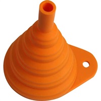 伸縮シリコンジョウゴ TOOL‐510 オレンジ