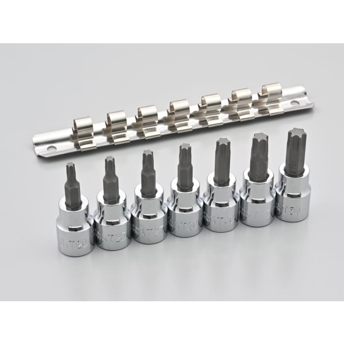 ヘクサロビュラ穴用（トルクス）ビットソケットセット｜ハンドツール