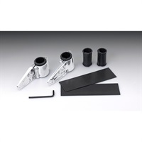 ヘッドライトステー アルミダイキャスト28-39mm バレル仕上げ