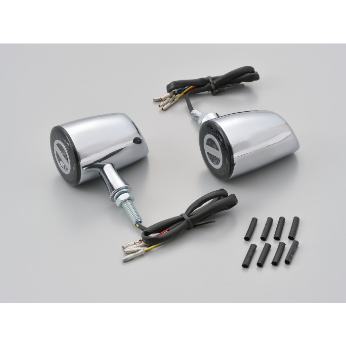 HIGHSIDER ロケット・クラシック テールランプ一体リアウインカー(クローム)