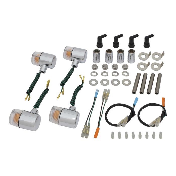 クラシカル 71タイプウインカー車種専用セットCB1100(2010-2013)(メッキボディ/クリアーレンズ)