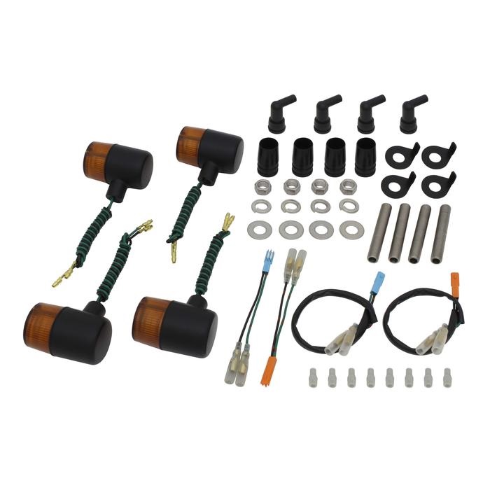 クラシカル 71タイプウインカー車種専用セットCB1100(2010-2013)(ブラックボディ/オレンジレンズ)