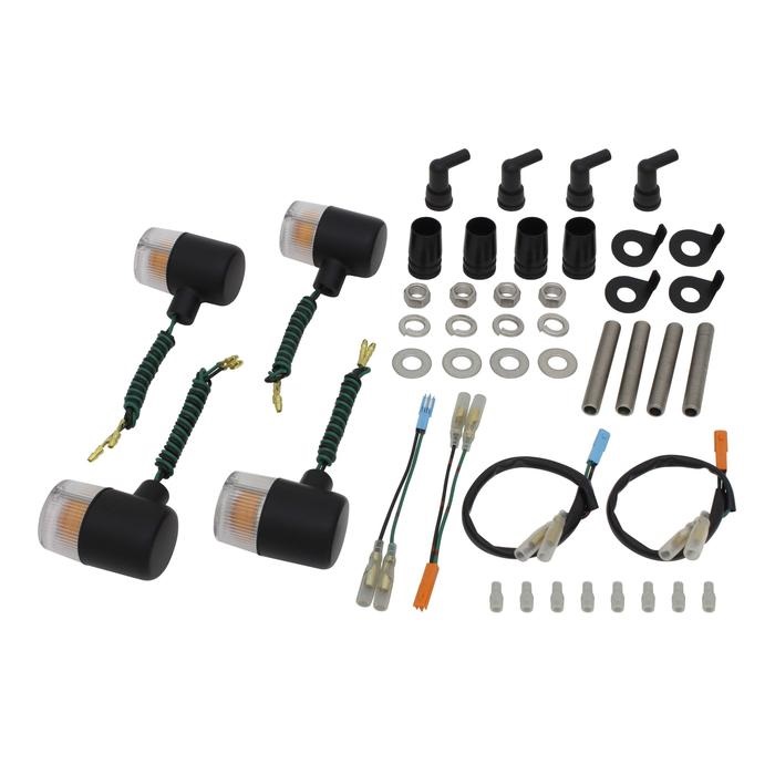 クラシカル 71タイプウインカー車種専用セットCB1100(2010-2013)(ブラックボディ/クリアーレンズ)