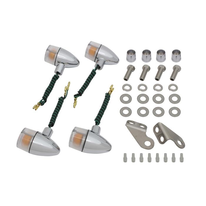 【最終値下げ】TW200.TW225 砲弾タイプウインカーセット クラシカル 砲弾タイプウインカーキットTW225(2002-)TW200E(1998