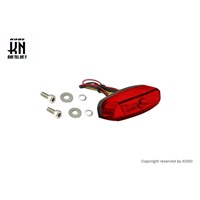 ハイパワーミニLEDテールキット【ホークアイ】ナンバー灯付【レッドレンズ】