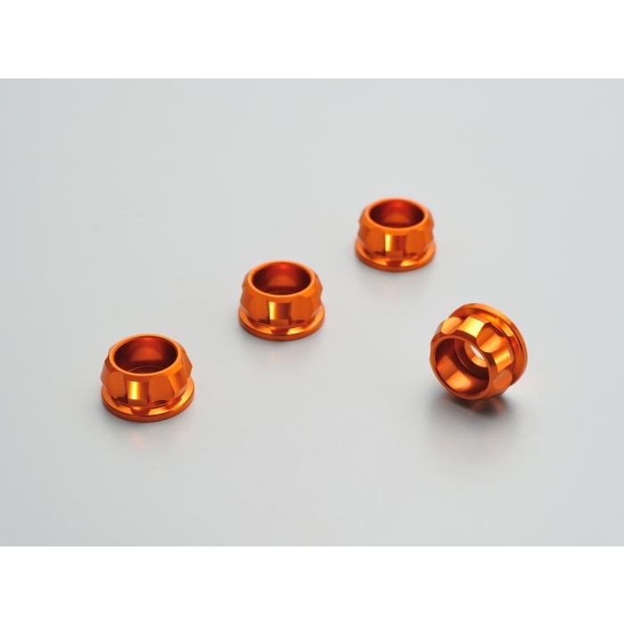 PREMIUM ZONE キャップボルトカラー M6 4個入り 汎用(オレンジ)