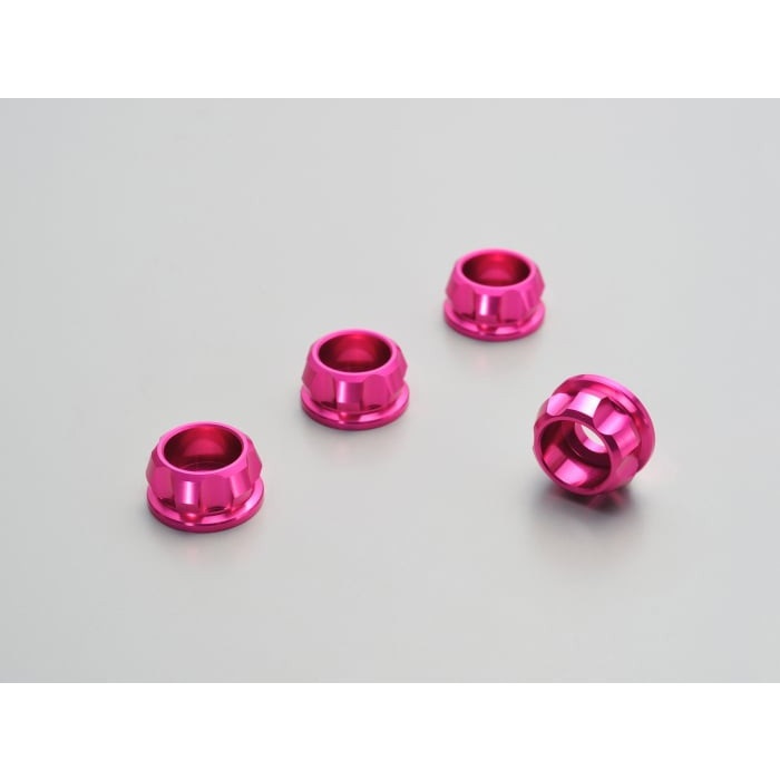 PREMIUM ZONE キャップボルトカラー M6 4個入り 汎用(ピンク)