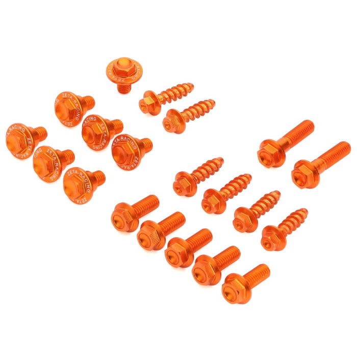 外装アルミボルトキット オレンジ 20本セット 125-450SX 19-22
