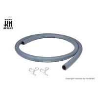 燃料ホース【内径φ8mm/外径13mm/長さ1000mm】ホースクリップ2個入り