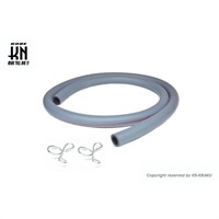燃料ホース【内径φ10mm/外径15mm/長さ1000mm】ホースクリップ2個入り