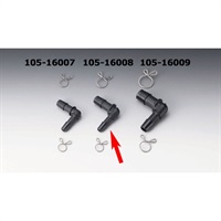 コネクター L6→10 ホース内径 6→9-10mm ブラック